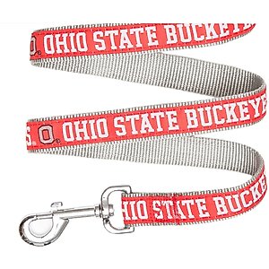 Pets First NCAA Nylon Dog Leash, Ohio State Buckeyes, Medium: 4-ft long, 5/8-in wide