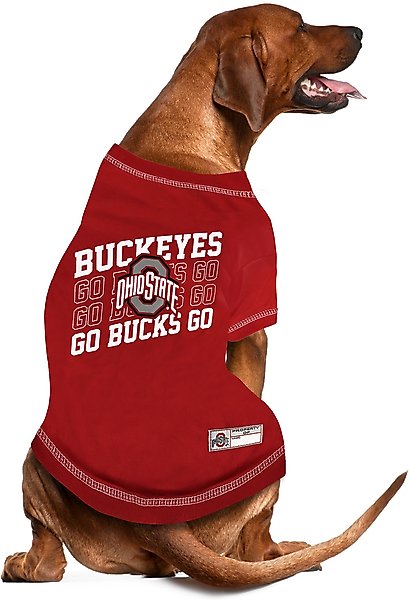 Show full view: Pets First NCAA Ohio State Dog & Cat Graphic Tee, Medium slide 3 of 6