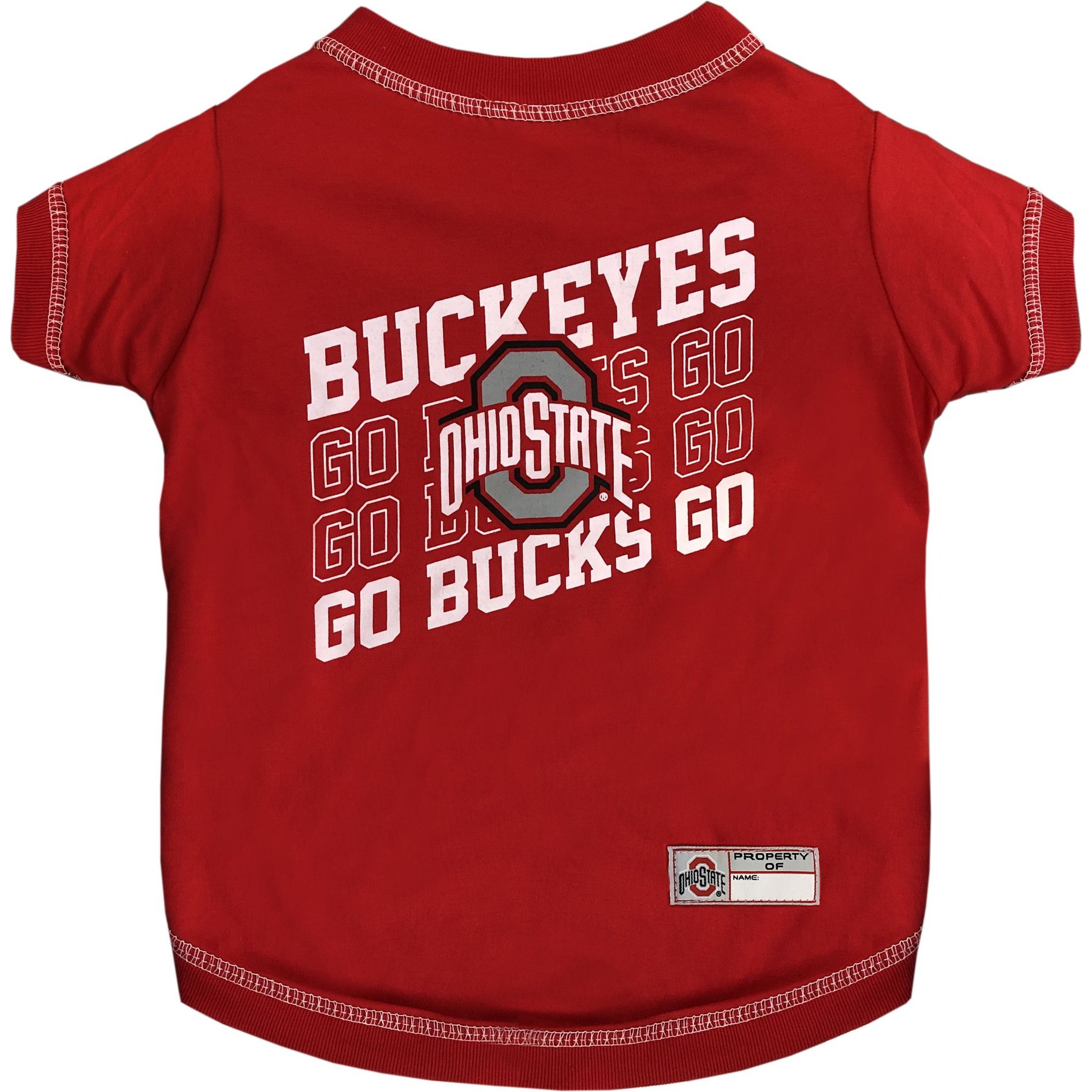 Pets First NCAA Ohio State Dog & Cat Graphic Tee, X-Small