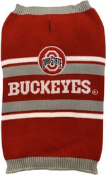 Pets First NCAA Ohio State Dog & Cat Sweater, Small