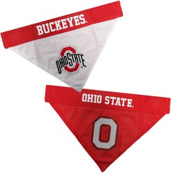 Pets First NCAA Ohio State Reversible Dog & Cat Bandana, XX-Large
