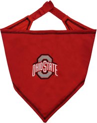 Pets First NCAA Ohio State Tie Around Dog & Cat Bandana, Large/X-Large