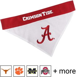 Pets First NCAA Reversible Dog & Cat Bandana, Alabama Crimson Tide, Large/X-Large