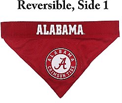 Pets First NCAA Reversible Dog & Cat Bandana, Alabama Crimson Tide, Large/X-Large slide 2 of 4