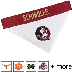 Pets First NCAA Reversible Dog & Cat Bandana, Florida State Seminoles, Large/X-Large