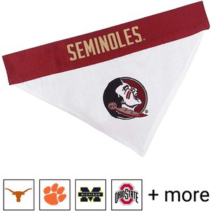 Pets First NCAA Reversible Dog & Cat Bandana, Florida State Seminoles, Large/X-Large