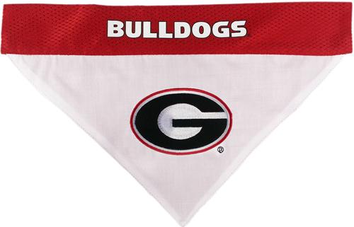 Show full view: Pets First NCAA Reversible Dog & Cat Bandana, Georgia Bulldogs, Small/Medium slide 2 of 6