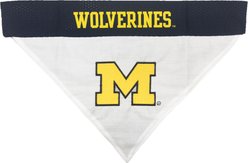 Pets First NCAA Reversible Dog & Cat Bandana, Michigan Wolverines, Small/Medium slide 2 of 4