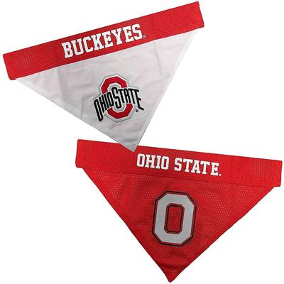 Show full view: Pets First NCAA Reversible Dog & Cat Bandana, Ohio State Buckeyes, Small/Medium slide 5 of 7