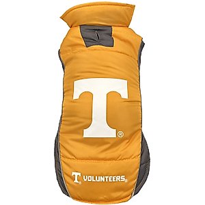 Pets First NCAA Tennessee Dog & Cat Puffer Vest, Large