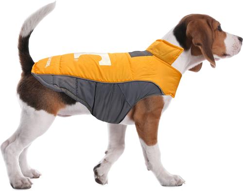 Show full view: Pets First NCAA Tennessee Dog & Cat Puffer Vest, Medium slide 6 of 7