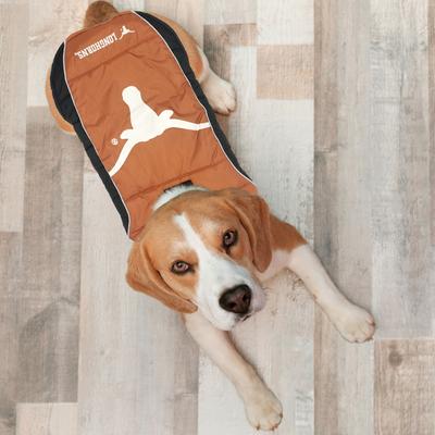 Show full view: Pets First NCAA Texas Dog & Cat Puffer Vest, Large slide 5 of 7