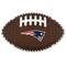 Show in main carousel: Pets First New England Patriots Hard Nylon Football Dog Chew Toy, Brown slide 1 of 6