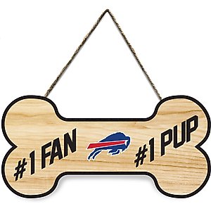 Pets First NFL #1 Fan #1 Pup Sign, Buffalo Bills