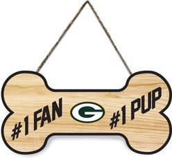 Pets First NFL #1 Fan #1 Pup Sign, Green Bay Packers