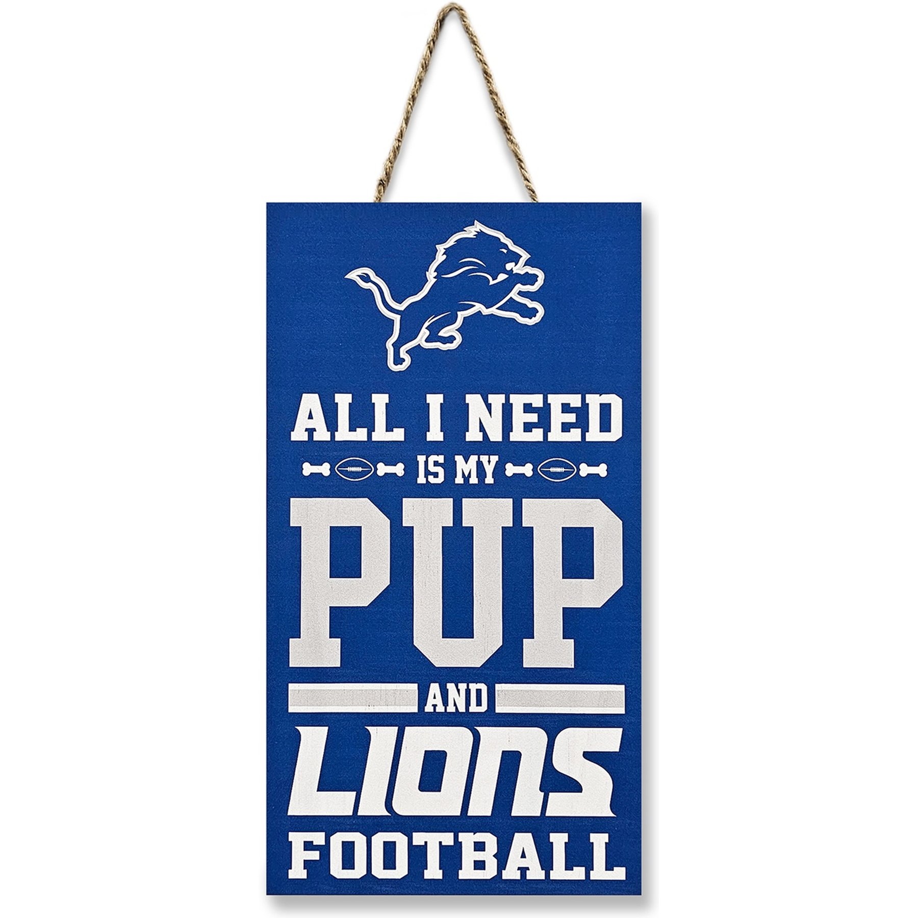 Pets First NFL "All I Need Is My Pup & Football", Detroit Lions