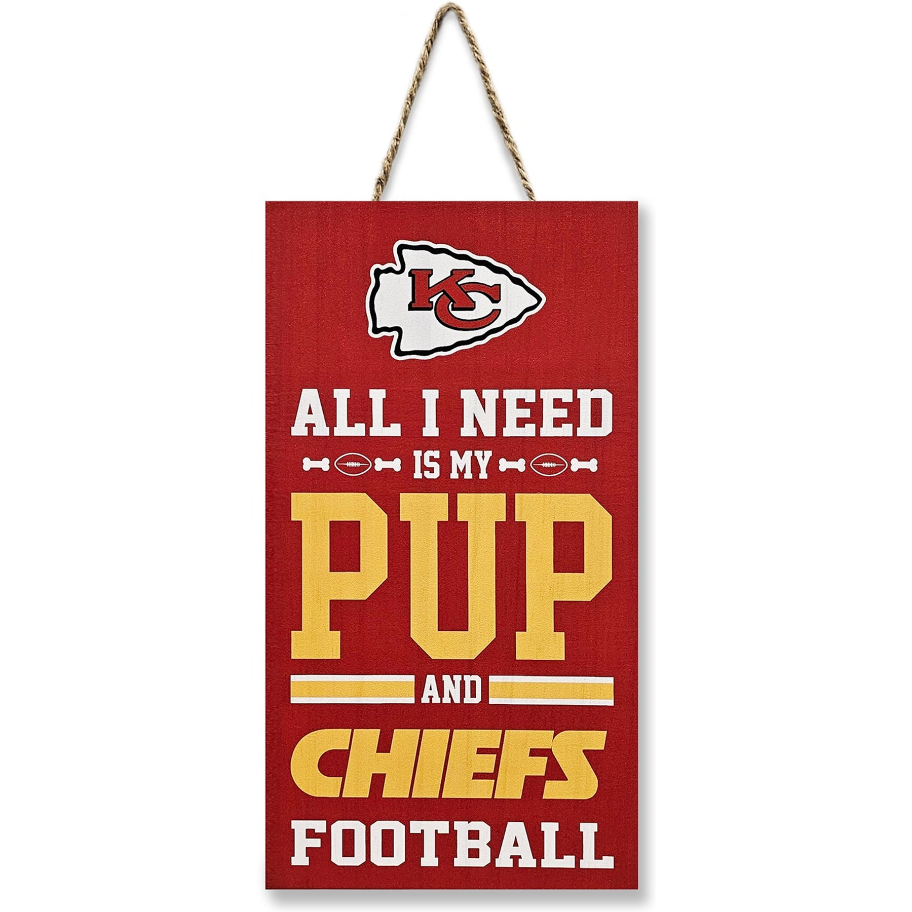 Pets First NFL "All I Need Is My Pup & Football", Kansas City Chiefs