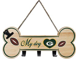 Pets First NFL Bone Shape Sign with Hooks, Green Bay Packers slide 1 of 2