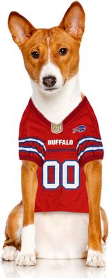 Show full view: Pets First NFL Buffalo Bills Color Rush Dog & Cat Jersey, Medium slide 6 of 6