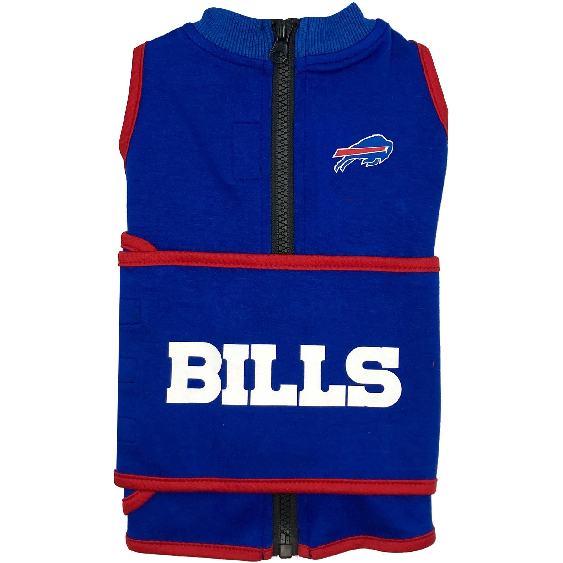 Pets First NFL Dog & Cat Soothing Solution Vest, Buffalo Bills, Large