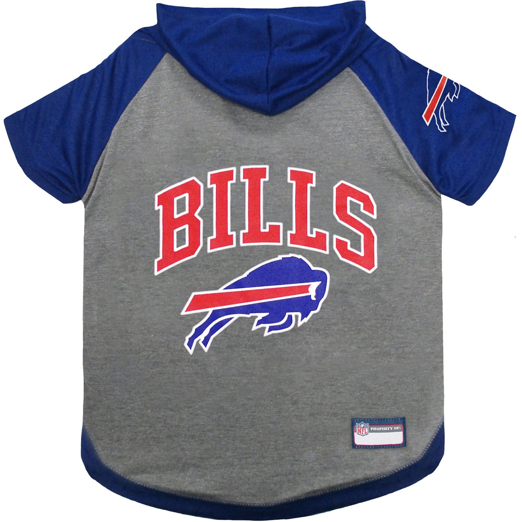 Pets First NFL Buffalo Bills Hoodie Dog & Cat Tee Shirt, Large
