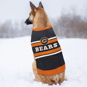 Pets First NFL Chicago Bears Dog & Cat Sweater, Large