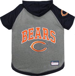 Pets First NFL Chicago Bears Hoodie Dog & Cat Tee Shirt, X-Small