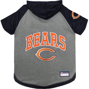 Pets First NFL Chicago Bears Hoodie Dog & Cat Tee Shirt, X-Small