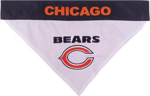 Show full view: Pets First NFL Chicago Bears Reversible Dog & Cat Bandana, XX-Large slide 2 of 5