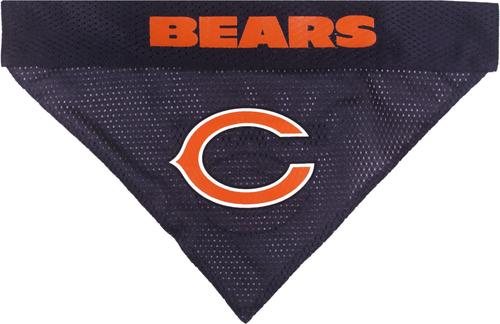Show full view: Pets First NFL Chicago Bears Reversible Dog & Cat Bandana, XX-Large slide 3 of 5