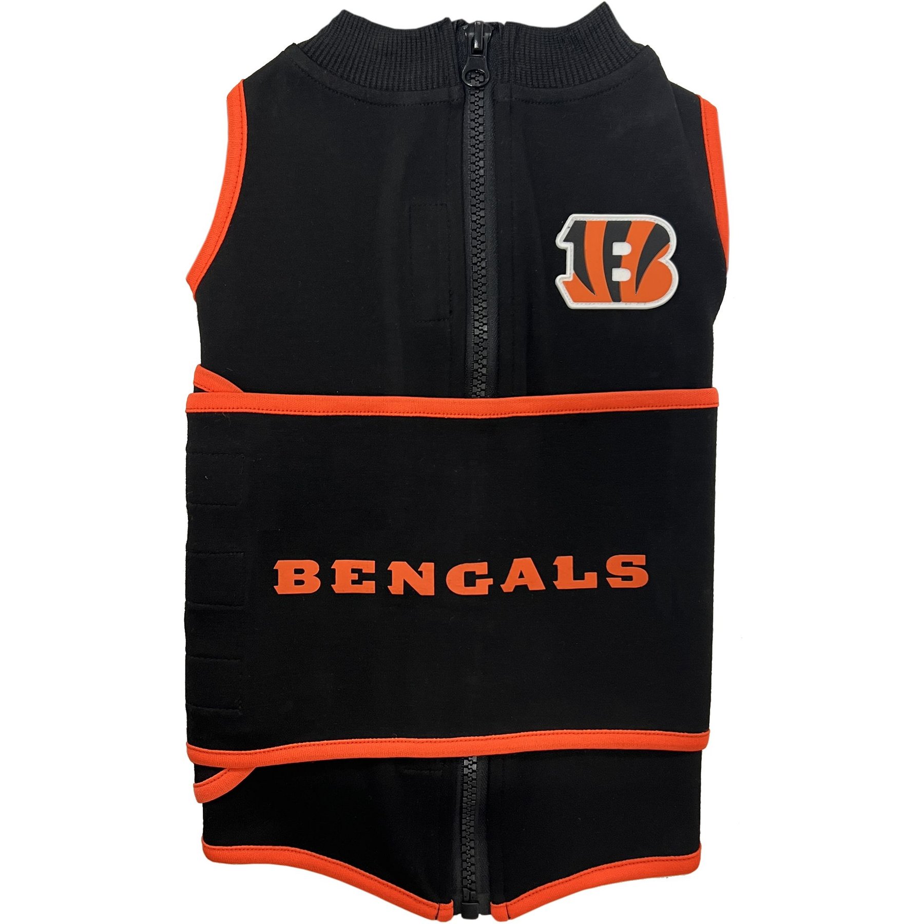 Pets First NFL Dog & Cat Soothing Solution Vest, Cincinnati Bengals, Medium