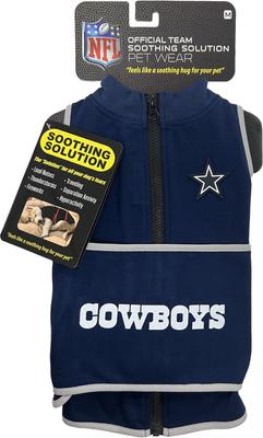 Show full view: Pets First NFL Dallas Cowboys Dog & Cat Soothing Solution Vest, Small slide 2 of 5