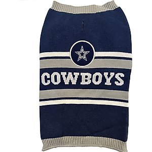Pets First NFL Dallas Cowboys Dog & Cat Sweater, Large