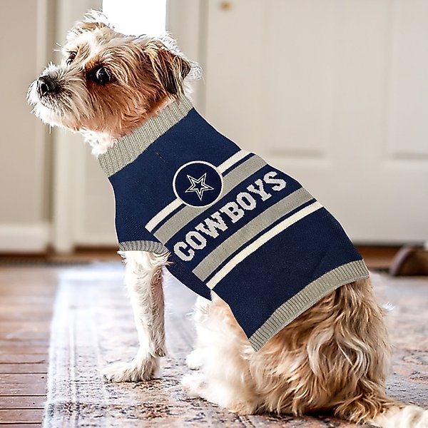Show full view: Pets First NFL Dallas Cowboys Dog & Cat Sweater, Large slide 5 of 6