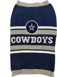 Pets First NFL Dallas Cowboys Dog & Cat Sweater, Small