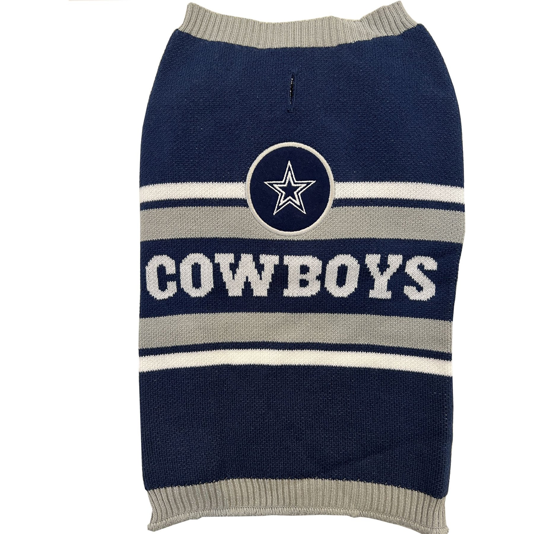 Pets First NFL Dog & Cat Sweater, Dallas Cowboys, Small