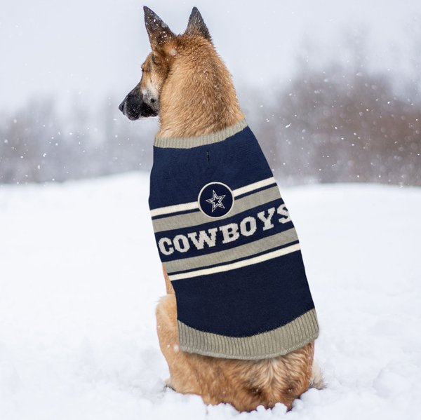 Show full view: Pets First NFL Dallas Cowboys Dog & Cat Sweater, X-Large slide 4 of 6