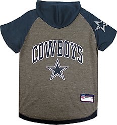 Pets First NFL Dallas Cowboys Hoodie Dog & Cat Tee Shirt, Medium