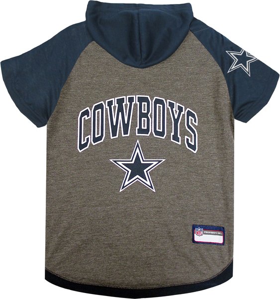 Show full view: Pets First NFL Dallas Cowboys Hoodie Dog & Cat Tee Shirt, Small slide 1 of 6