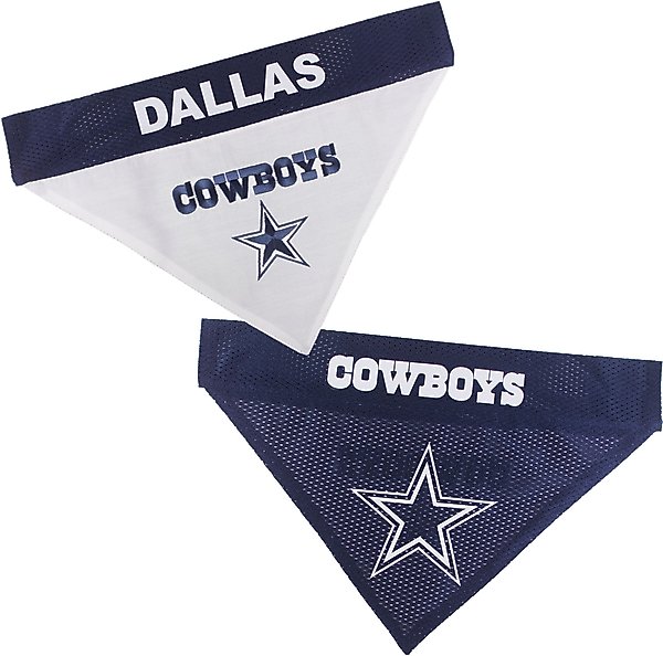Show full view: Pets First NFL Dallas Cowboys Reversible Dog & Cat Bandana, XX-Large slide 1 of 5