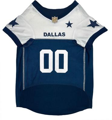 Show full view: Pets First NFL Dallas Cowboys Throwback Dog & Cat Jersey, X-Large slide 3 of 6