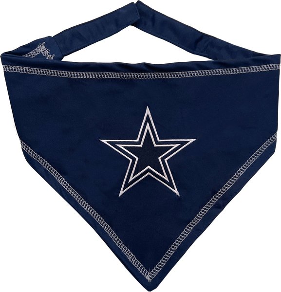 Show full view: Pets First NFL Dallas Cowboys Tie Around Dog & Cat Bandana, Large/X-Large slide 1 of 6