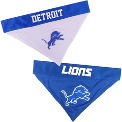 Pets First NFL Detroit Lions Reversible Dog & Cat Bandana, XX-Large