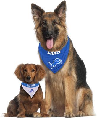 Show full view: Pets First NFL Detroit Lions Reversible Dog & Cat Bandana, XX-Large slide 5 of 5