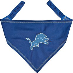 Pets First NFL Detroit Lions Tie Around Dog & Cat Bandana, Large/X-Large