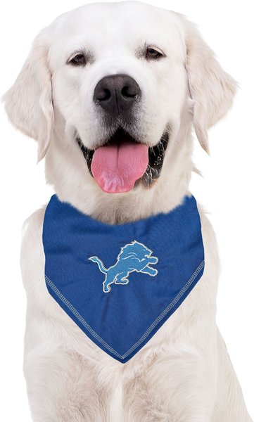 Show full view: Pets First NFL Detroit Lions Tie Around Dog & Cat Bandana, Large/X-Large slide 3 of 6