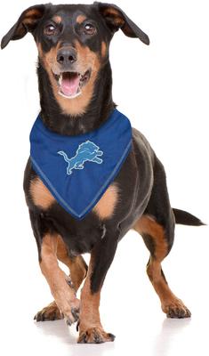 Show full view: Pets First NFL Detroit Lions Tie Around Dog & Cat Bandana, Large/X-Large slide 2 of 6