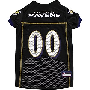 Pets First NFL Dog & Cat Jersey, Baltimore Ravens, Medium