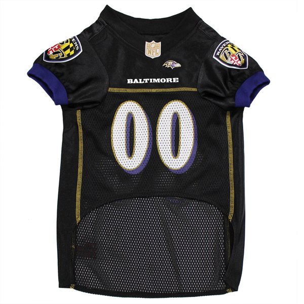 Show full view: Pets First NFL Dog & Cat Jersey, Baltimore Ravens, Medium slide 3 of 6