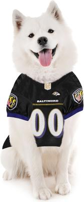 Show full view: Pets First NFL Dog & Cat Jersey, Baltimore Ravens, Medium slide 6 of 7